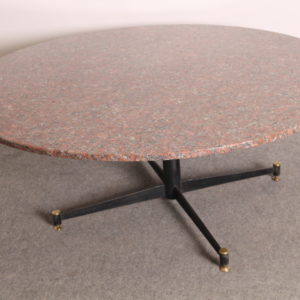 Alternative view of Tavolo da salotto Modernariato anni 50 ottone e Granito rosa! dal design unico mide- century Italia