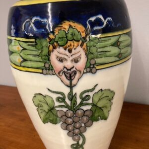 Alternative view of Antico vaso in Maiolica Liberty Gusto art nouveau Pasquali Umbertide 1910 .
