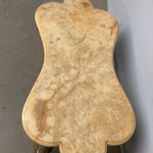 Alternative view of Antico tavolo basso  da salotto dorato  fine 800 con piano in onice . Mis 110 x 58 h 45