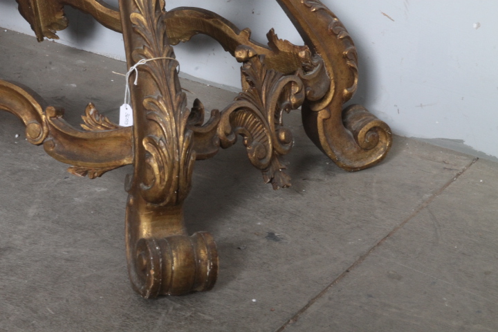 Antico tavolo basso da salotto dorato fine 800 con piano in onice . Mis 110 x 58 h 45 - immagine 7