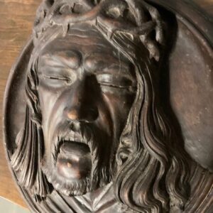 Alternative view of Antica scultura XVIII sec Cristo La passione  in noce