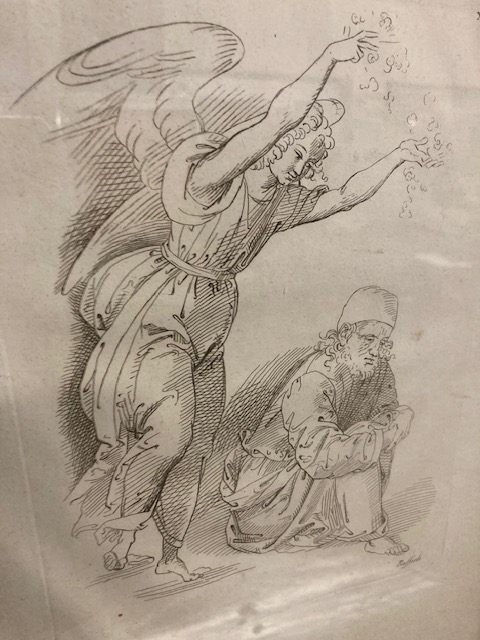 Antica coppia Di incisioni - BULINO - epoca 800 .Artista Raffaele. Epoca XIX sec . Mis 43 x 32 - immagine 10