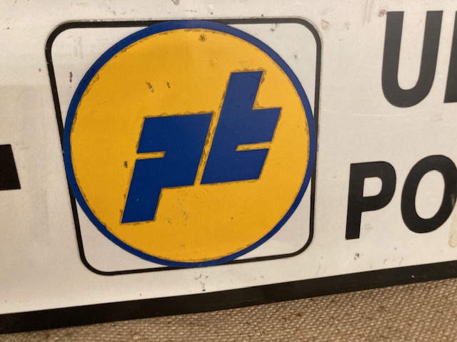 Insegna Vintage poste in metallo anni 70/80 ottimo stato . Mis 81 x 25 - immagine 4