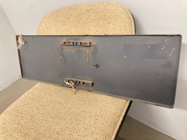 Insegna Vintage poste in metallo anni 70/80 ottimo stato . Mis 81 x 25 - immagine 8