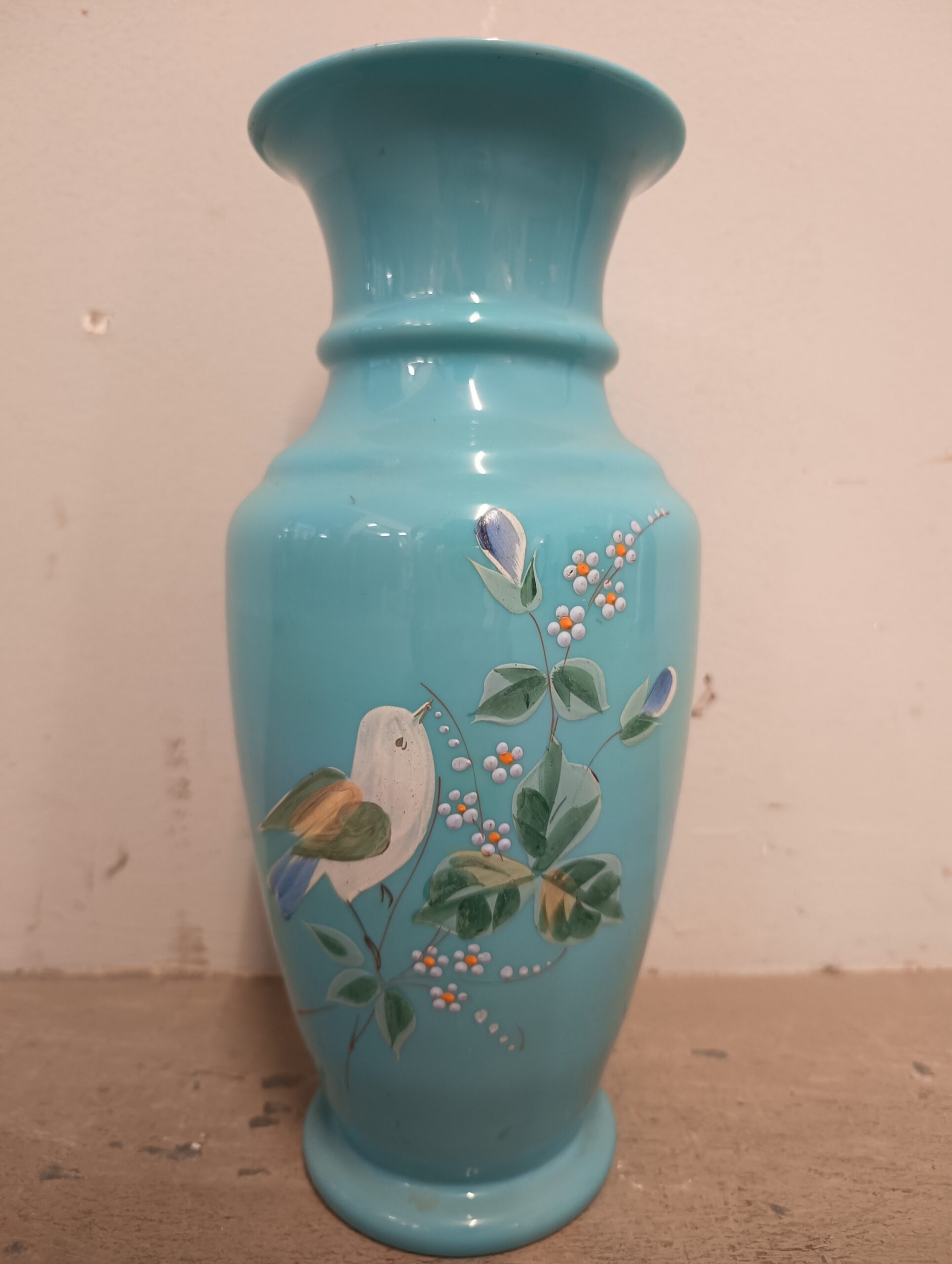 Antico vaso francese liberty 1939, mis h 29cm, l 13, p 13.