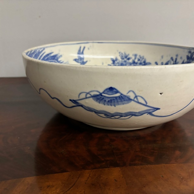 Antico grande piatto in terraglia Giapponese con dipinta pernice . Periodo MeiJi 1868 – 1912 . Mis cm 30 - immagine 7