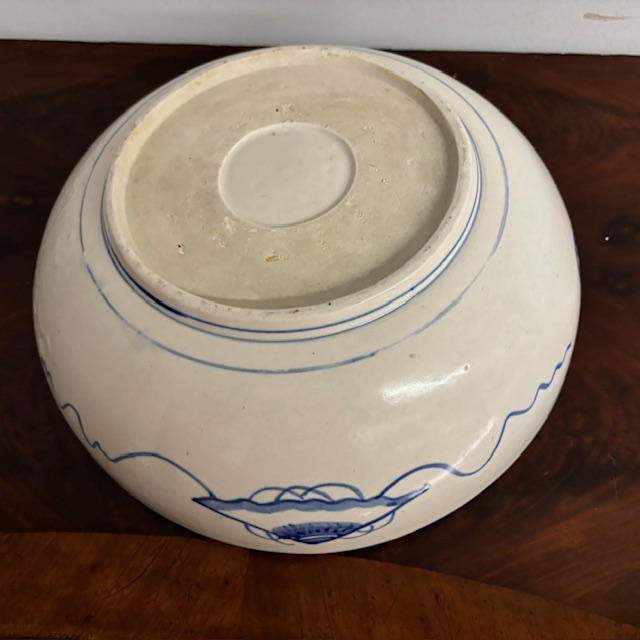 Antico grande piatto in terraglia Giapponese con dipinta pernice . Periodo MeiJi 1868 – 1912 . Mis cm 30 - immagine 14