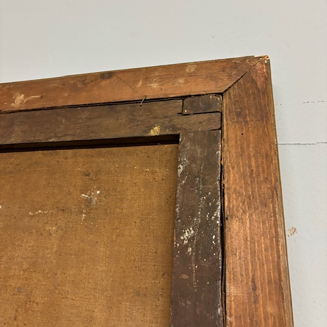 Antico dipinto olio su tela stemma famiglia Manelfi XVIII sec MIS 108 X 80 - immagine 12