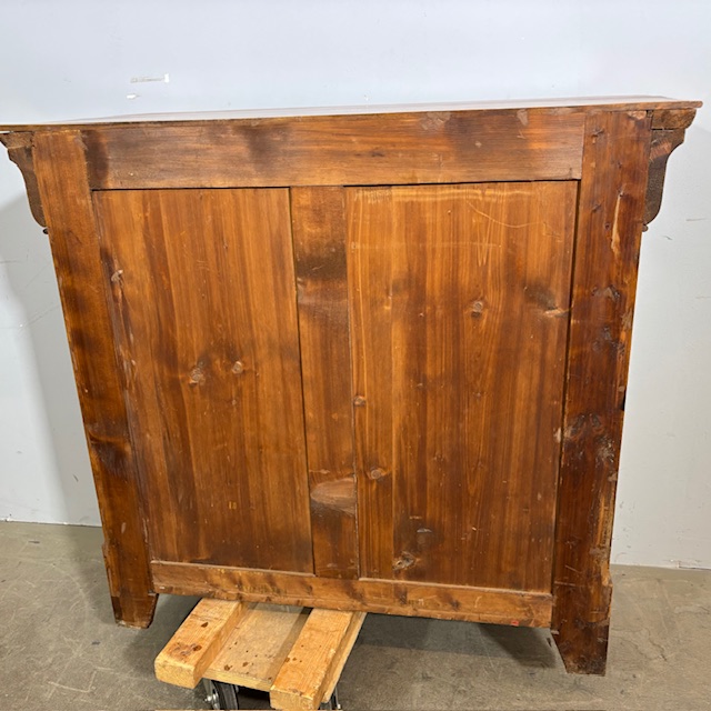 Antico cassettone cappuccino - comò L Filippo epoca 1860 in noce . Rare misure . L 105 x 46 Restaurato ! - immagine 18