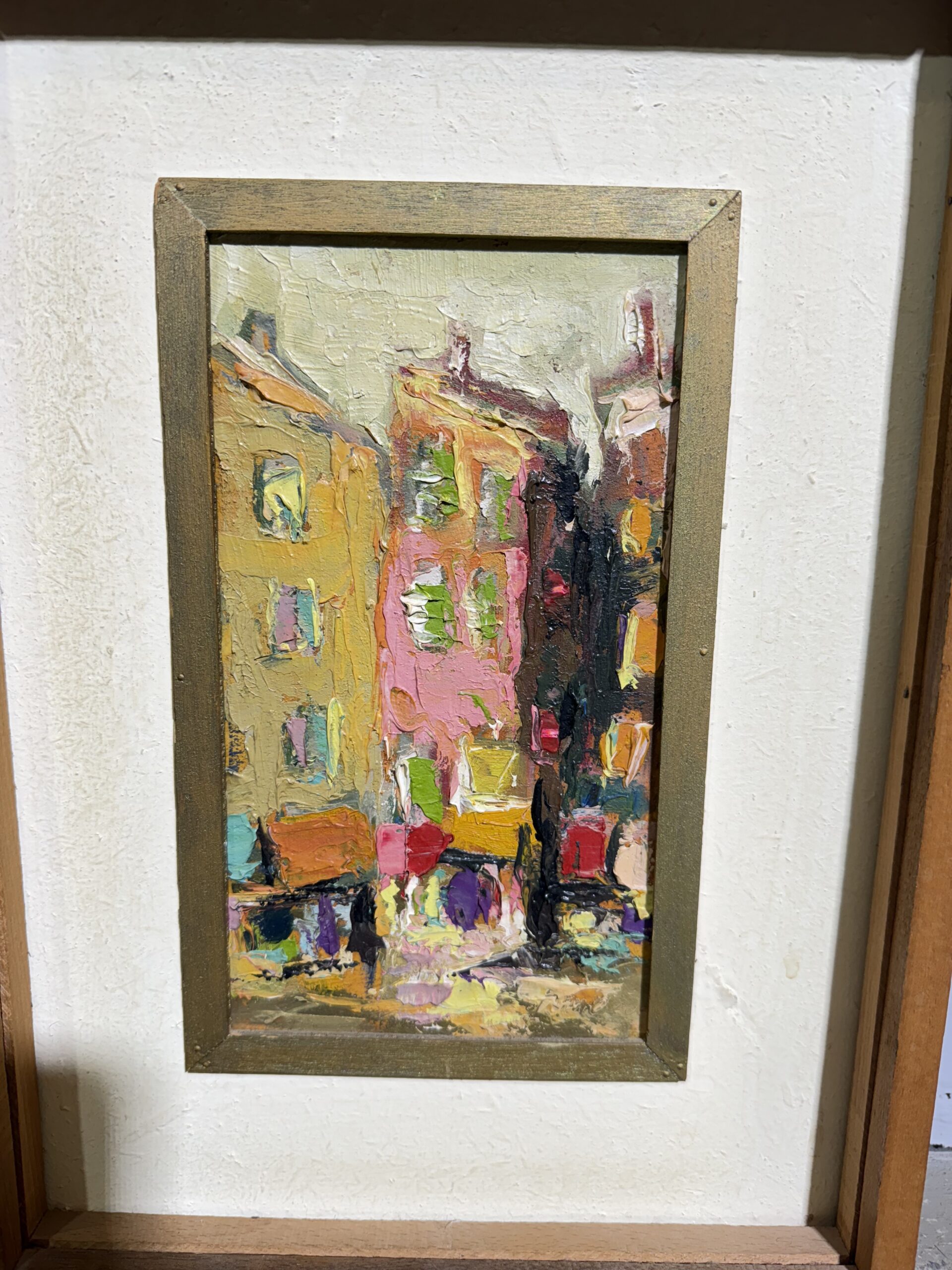 Dipinto scorcio di città , olio su tavola, mis 38x26 cm - immagine 7