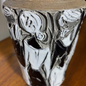 Alternative view of Vaso 1960 Fanciullacci Firenze Raymor vase. Ceramica modernariato H. 35