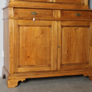 Alternative view of Antica credenza doppio corpo toscana pioppo massello XIX sec . restaurata naturale .Dispensa mis 125 x 50 . h 203