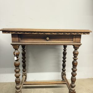 Antico tavolinetto scrittoio '800, in noce massello, 75x80x50 cm