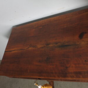 Alternative view of Antico tavolinetto – scrittoio  Carlo X 1830 noce e acero intarsiato . Mis 73 X 42 H 75