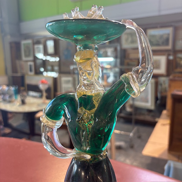 Figura di popolana in vetro Murano anni 40. Scultura fornace Salviati . H 34 strepitosa - immagine 3