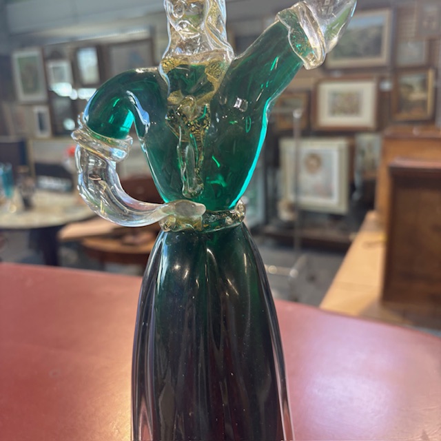Figura di popolana in vetro Murano anni 40. Scultura fornace Salviati . H 34 strepitosa - immagine 5