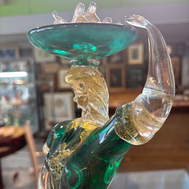 Figura di popolana in vetro Murano anni 40. Scultura fornace Salviati . H 34 strepitosa - immagine 7