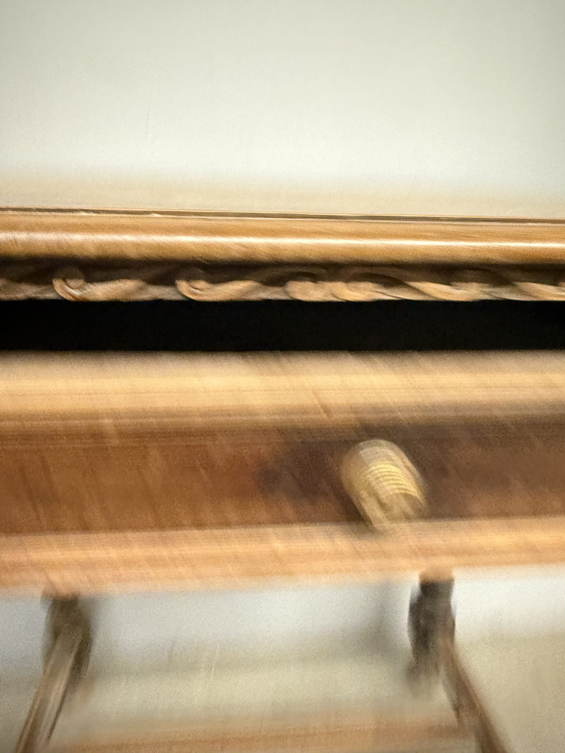 Antico tavolinetto scrittoio '800, in noce massello, 75x80x50 cm - immagine 9