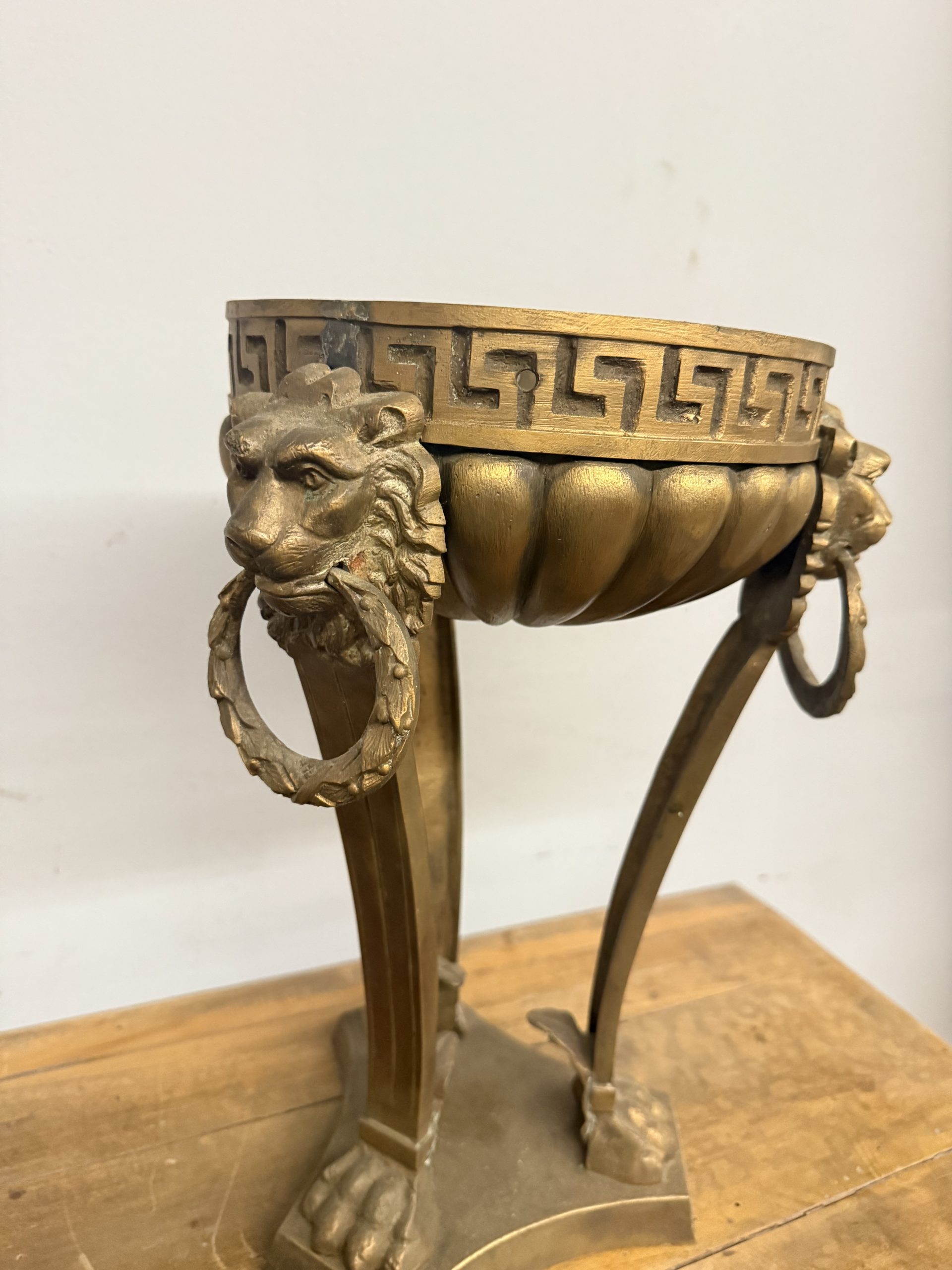 Antico brucia profumi in bronzo, XIX sec, Francia, 50x30 cm - immagine 2