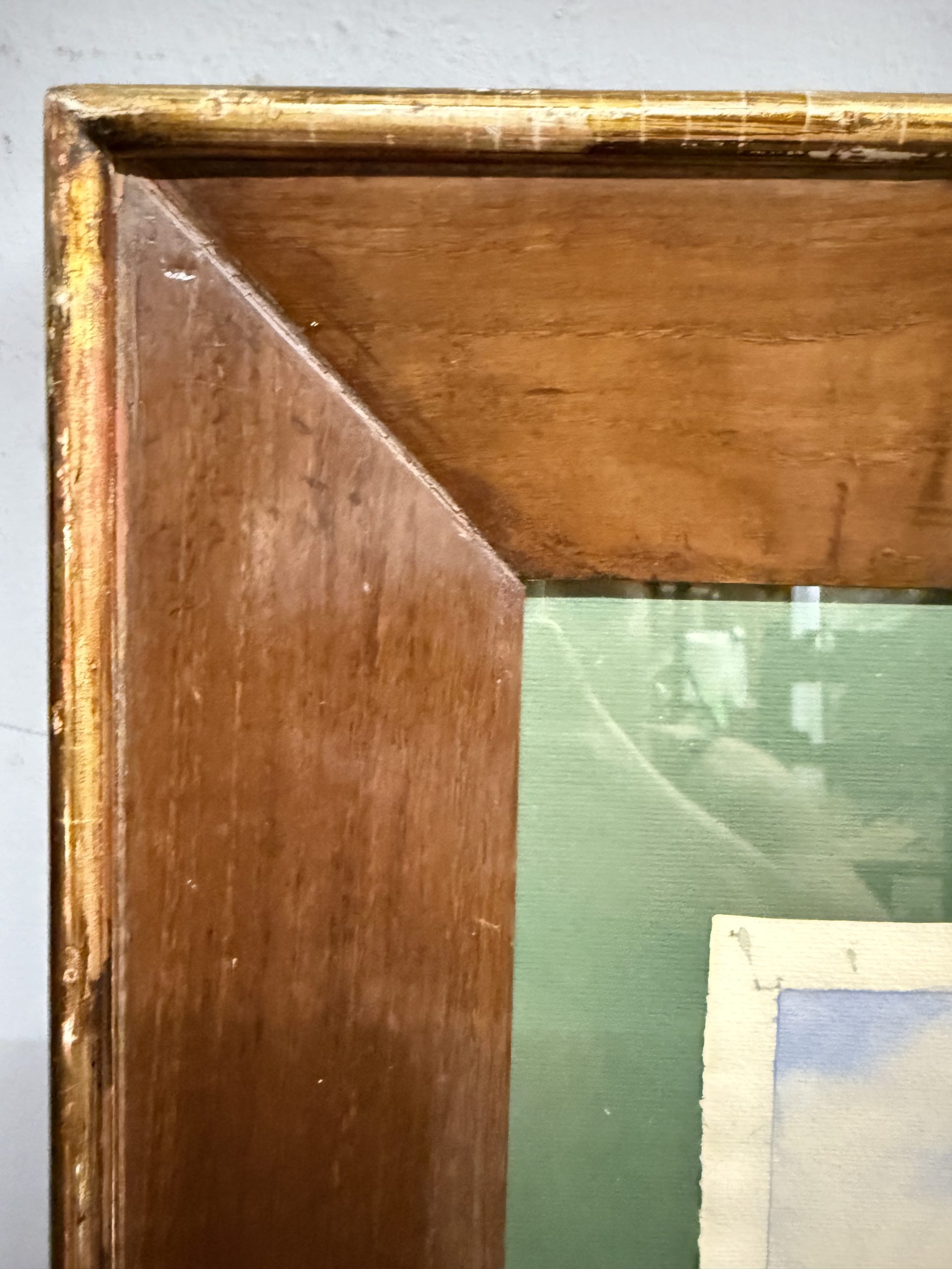 Antico dipinto ad acquarello fori romani. Roma XIX sec., 64x44 cm - immagine 4