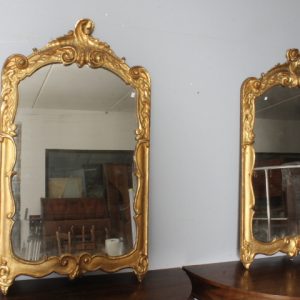 Antica coppia di specchiere Luigi XVI 1750 oro zecchino. Mis 124 x cm 70