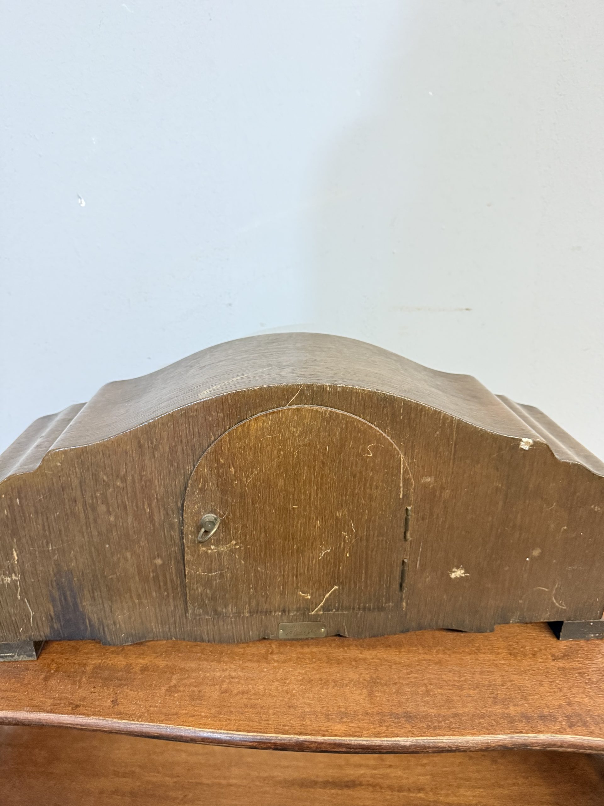 Antico orologio da tavolo/camino Kienzle art Deco 1930, 46x23x16cm - immagine 7