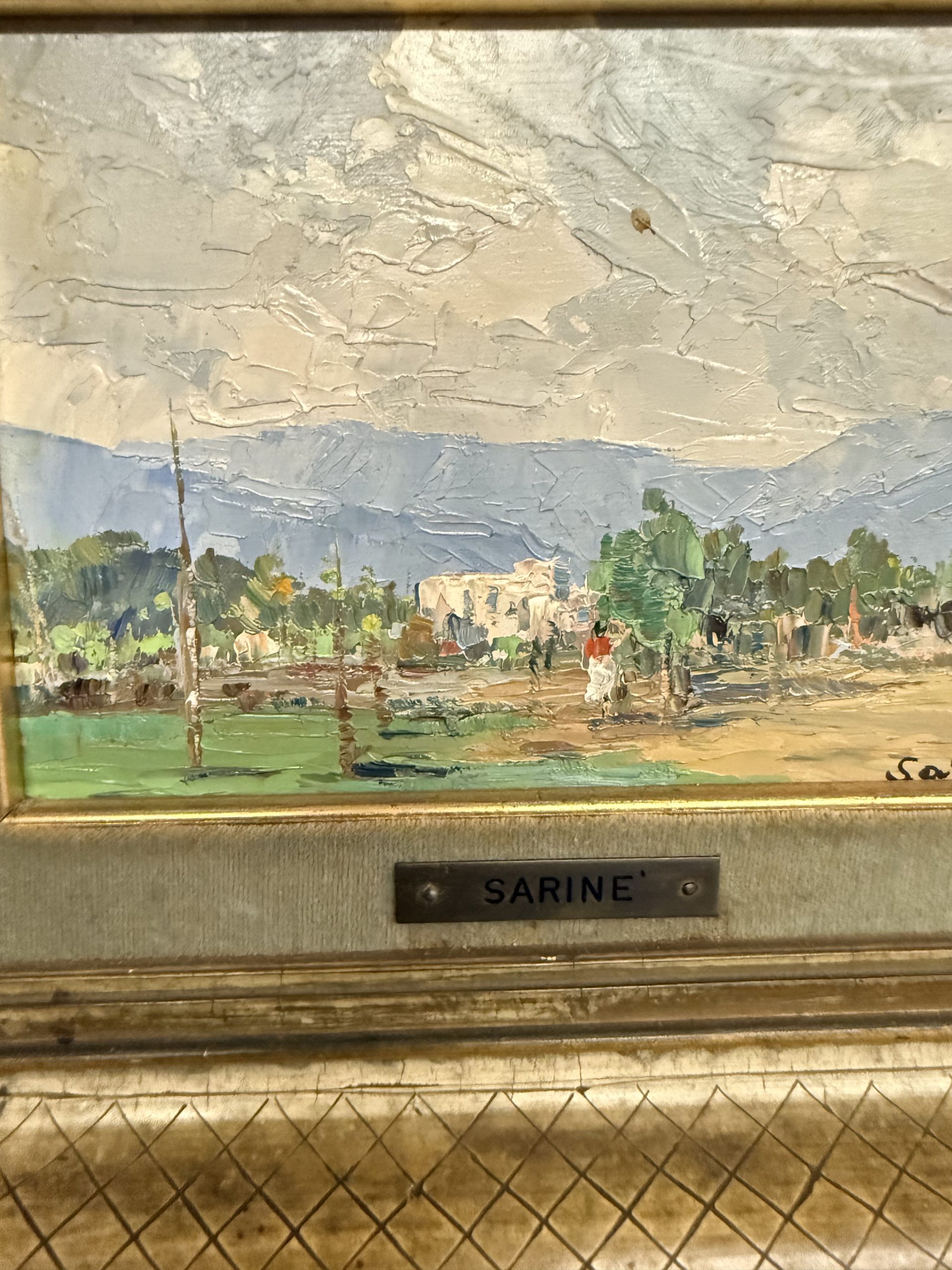 Coppia di dipinti '900 paesaggio francesi firmati Sarinè, 33x27cm - immagine 10