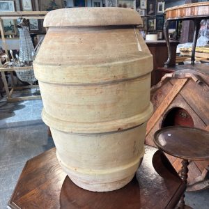 Antico grande vaso Orcio toscano primi 900 terracotta Siena – Petroio Ditta Nenzi . marchiato H 70 .
