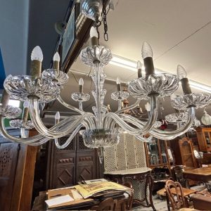 Antico grande lampadario Chandelier fine 800 in cristallo . Grande qualità !16 luci - Bracci . Diametro 110 cm