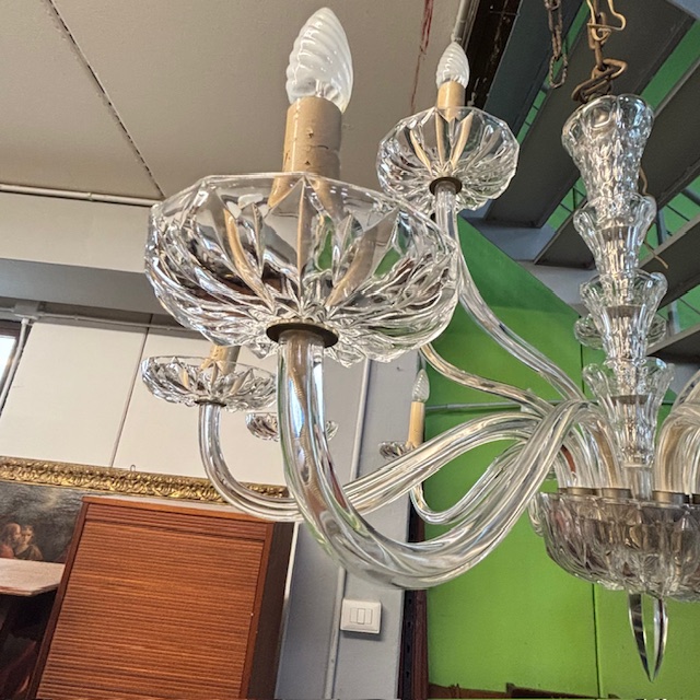 Antico grande lampadario Chandelier fine 800 in cristallo . Grande qualità !16 luci - Bracci . Diametro 110 cm - immagine 9