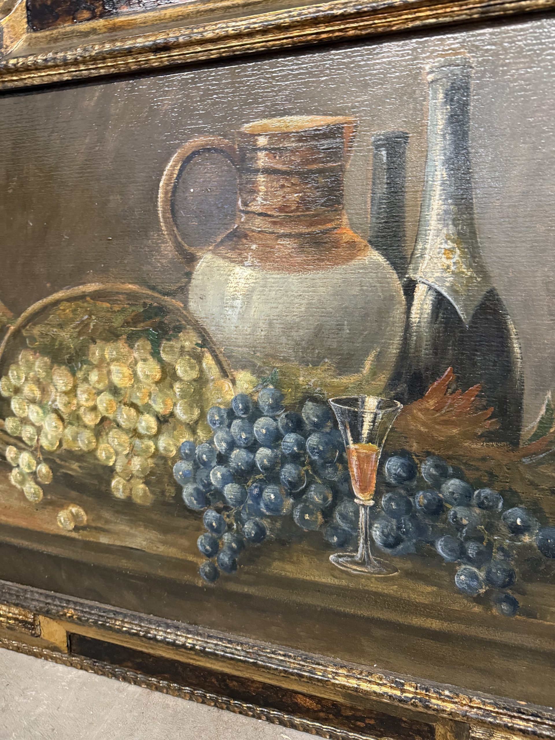Antico dipinto olio su cartone di scuola francese 1930, 70x90cm - immagine 7