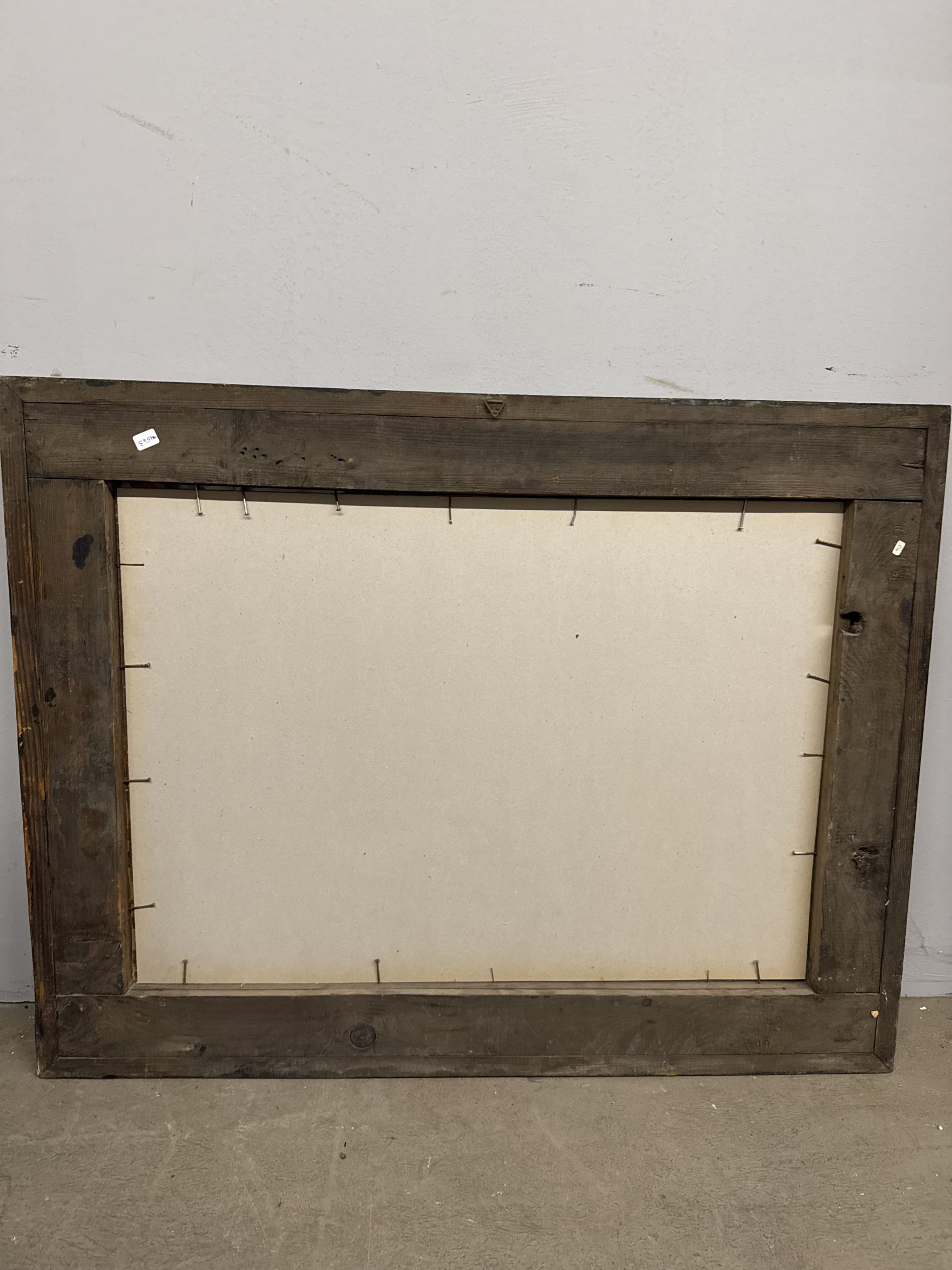 Antico dipinto olio su cartone di scuola francese 1930, 70x90cm - immagine 12