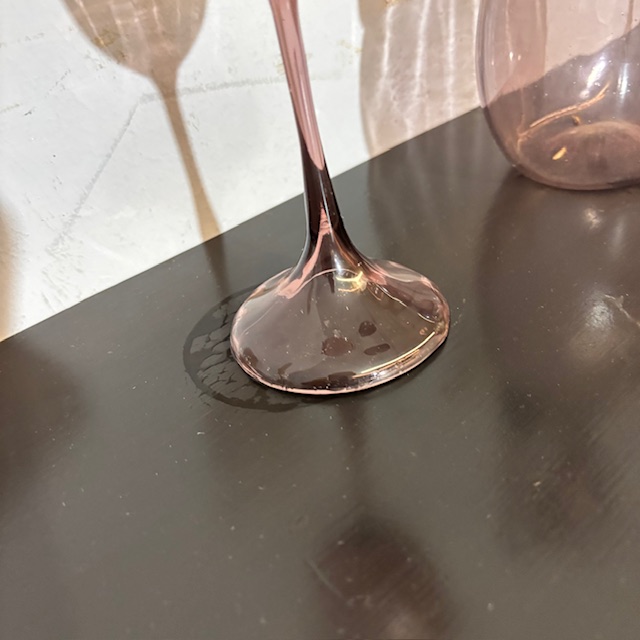 Antico Tritico in vetro rosa Amatista 1920 Zecchin – Cappellin Murano Venezia. H23 h 19 - immagine 5