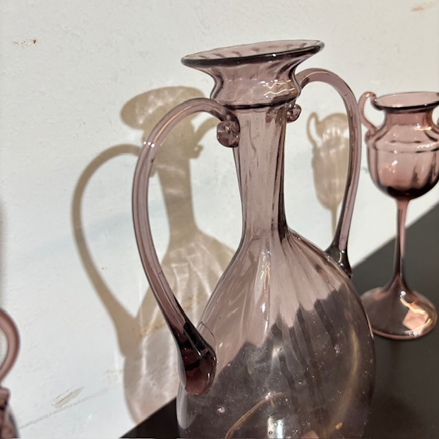 Antico Tritico in vetro rosa Amatista 1920 Zecchin – Cappellin Murano Venezia. H23 h 19 - immagine 6