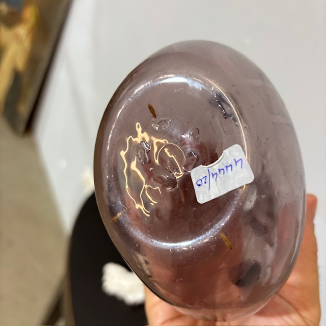 Antico Tritico in vetro rosa Amatista 1920 Zecchin – Cappellin Murano Venezia. H23 h 19 - immagine 8