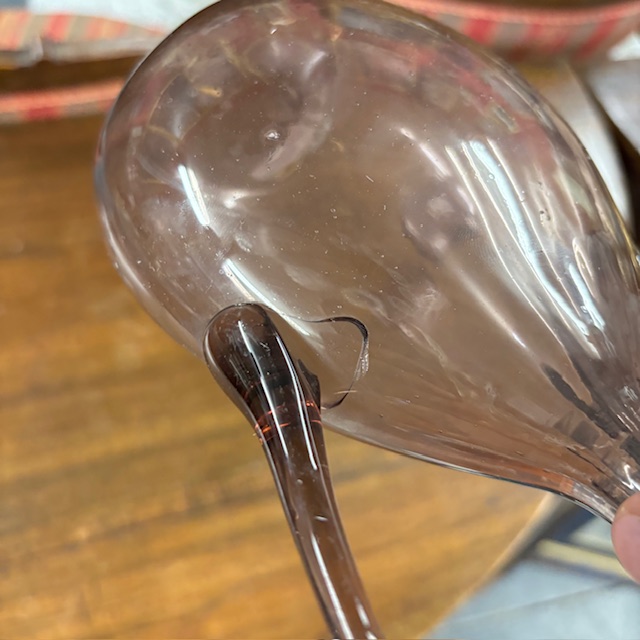 Antico Tritico in vetro rosa Amatista 1920 Zecchin – Cappellin Murano Venezia. H23 h 19 - immagine 10