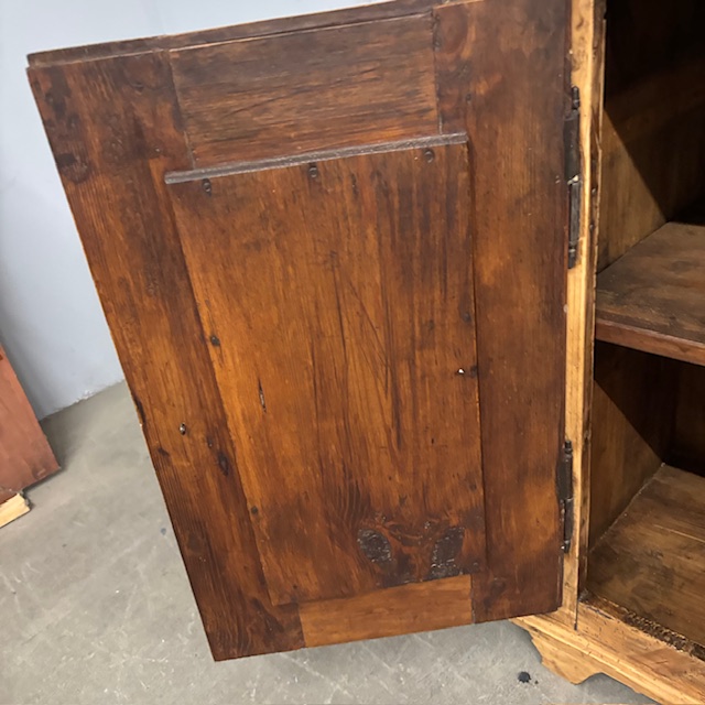 Antica credenza abete fine 800 legno chiaro restaurata . Misure ricercate . Mis 103 x 47, 50 . h 90 - immagine 11