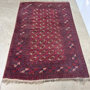 Tappeto metà 900 lana e seta alta qualità Turkmenistan Bukhara mis 210 x 130