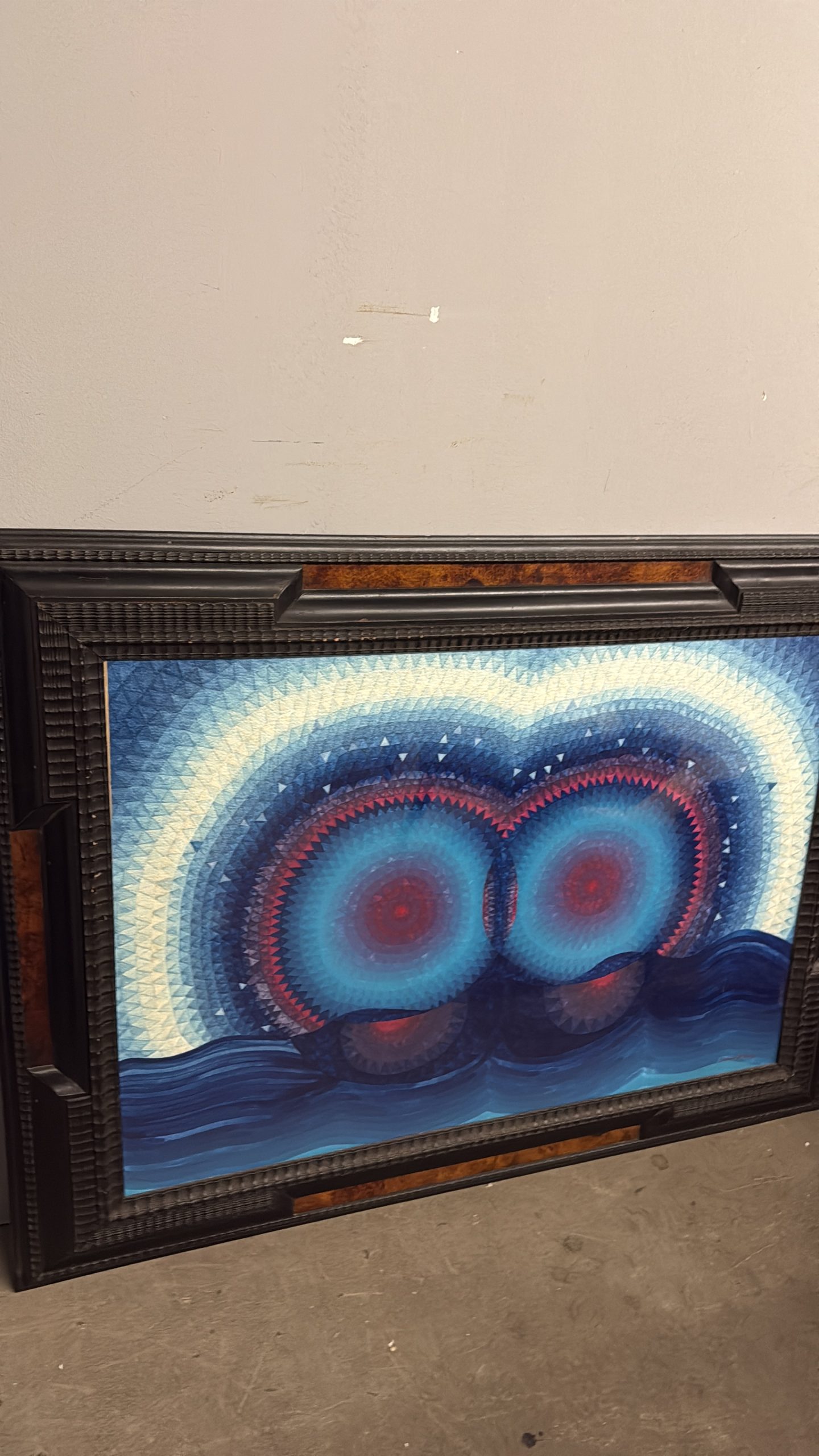 Dipinto ad acquerello arte moderna XXsec, 99x70cm - immagine 2