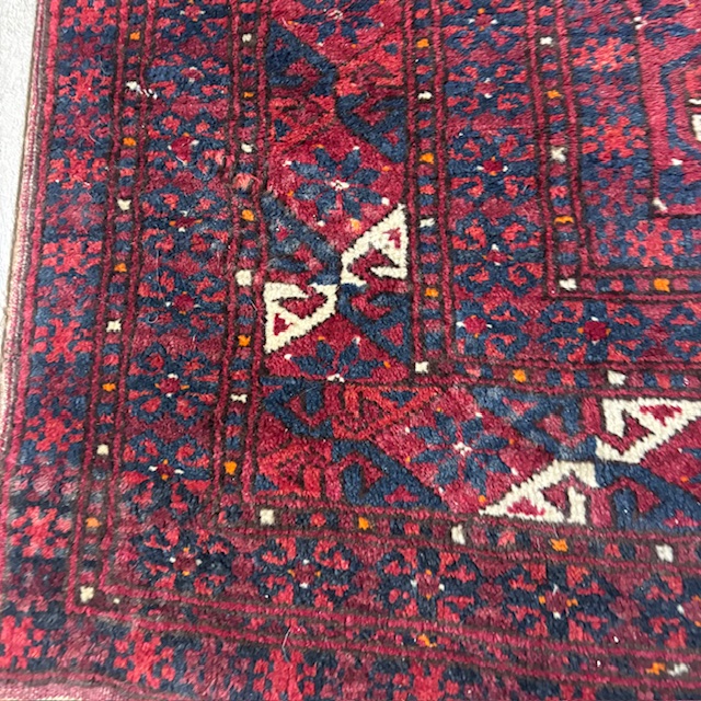 Tappeto metà 900 lana e seta alta qualità Turkmenistan Bukhara mis 210 x 130 - immagine 3