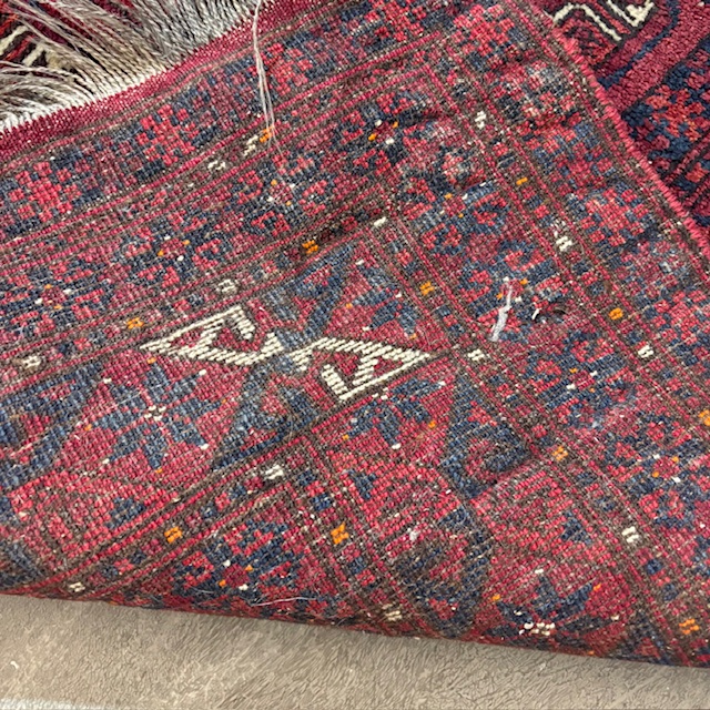 Tappeto metà 900 lana e seta alta qualità Turkmenistan Bukhara mis 210 x 130 - immagine 9