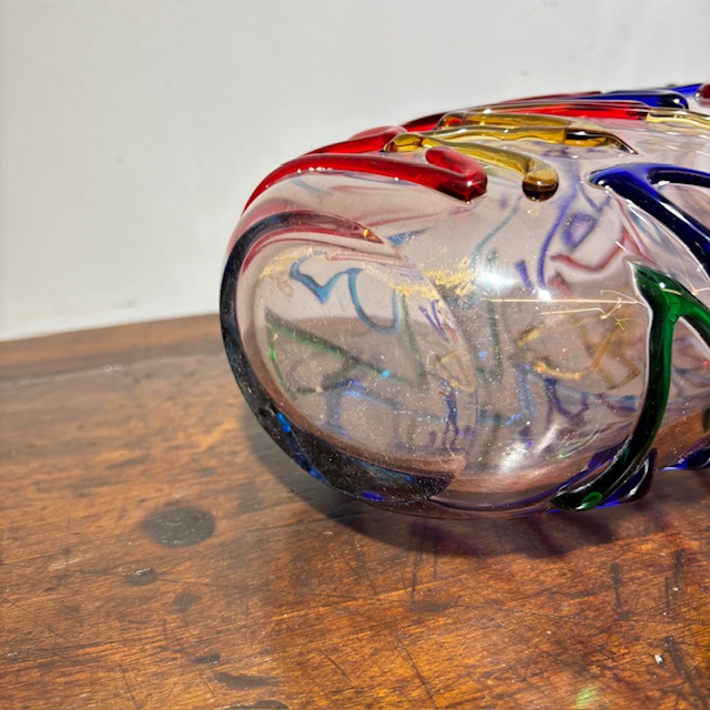 Vaso vintage Vetro Murano XX Enrico Camozzo . Altezza cm 38 - immagine 13