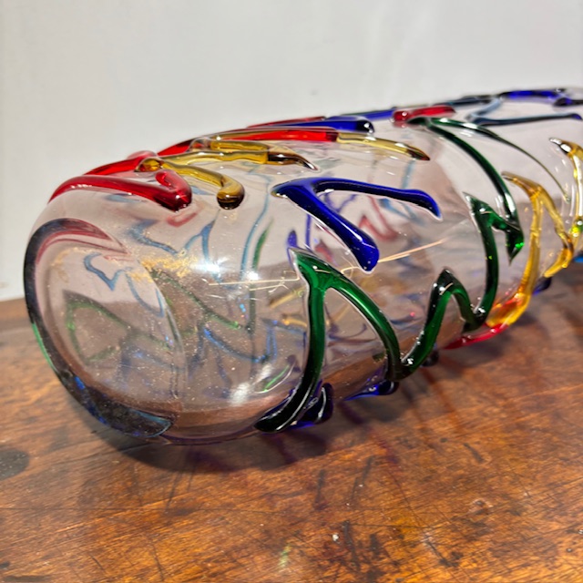 Vaso vintage Vetro Murano XX Enrico Camozzo . Altezza cm 38 - immagine 14