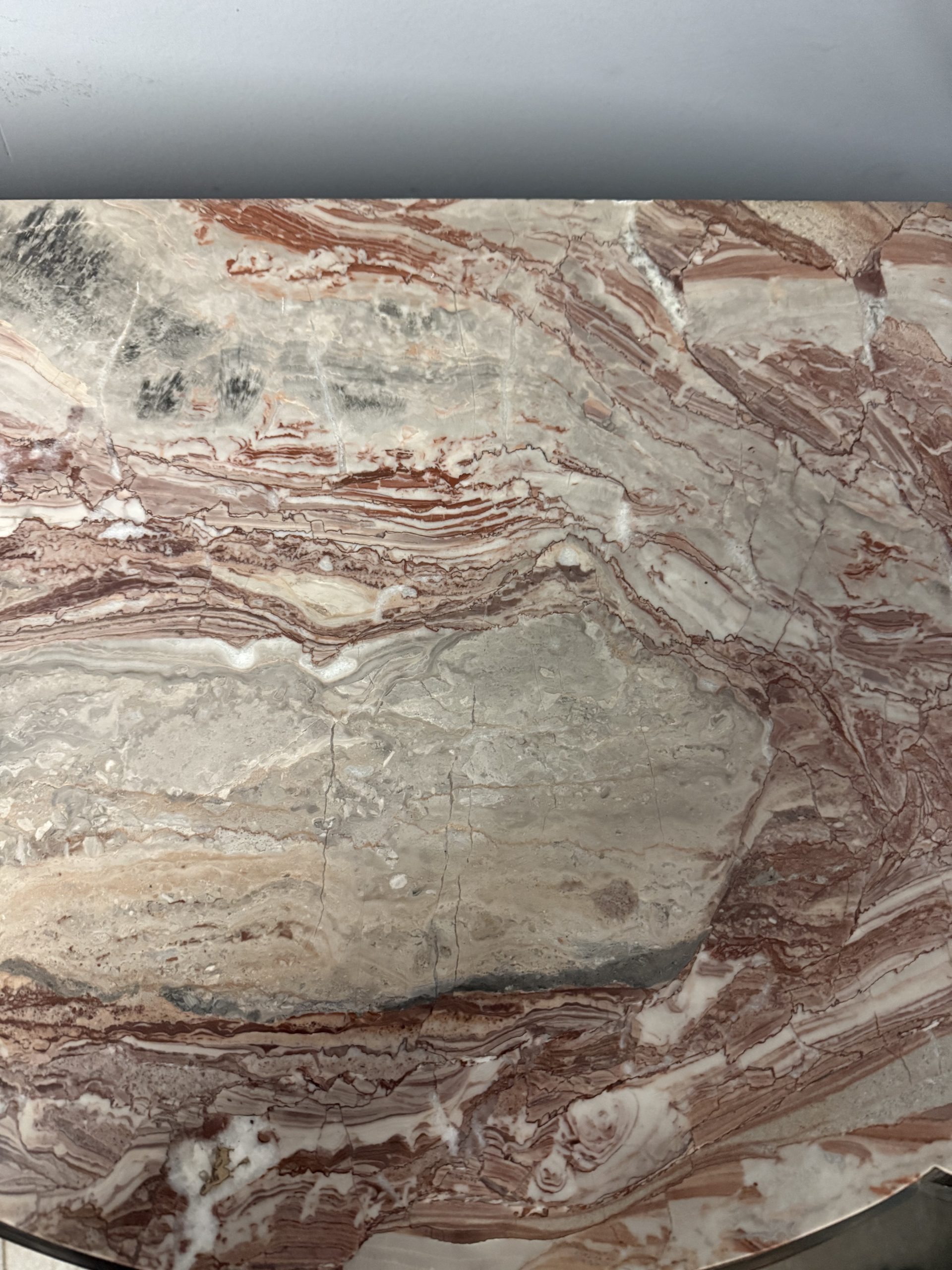 Antica console noce L.Filippo, '800, Napoli, 100x103x43cm - immagine 9