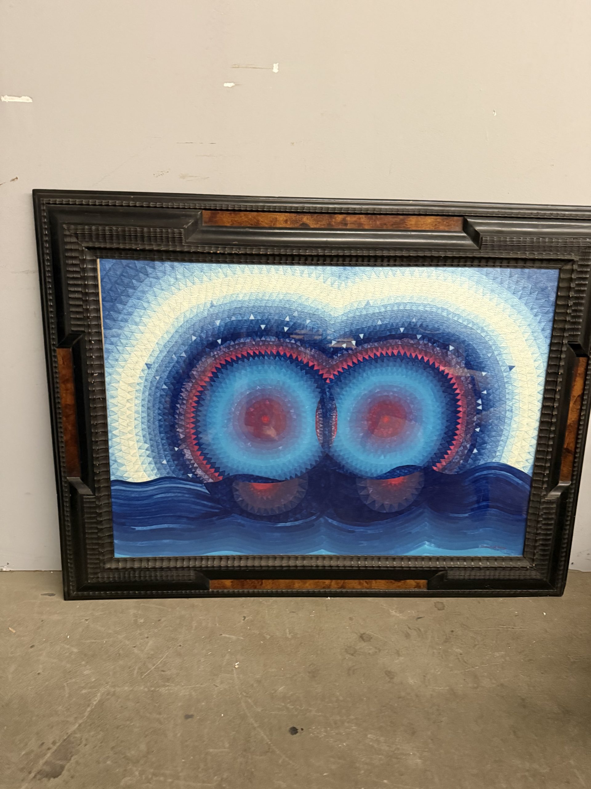 Dipinto ad acquerello arte moderna XXsec, 99x70cm - immagine 3