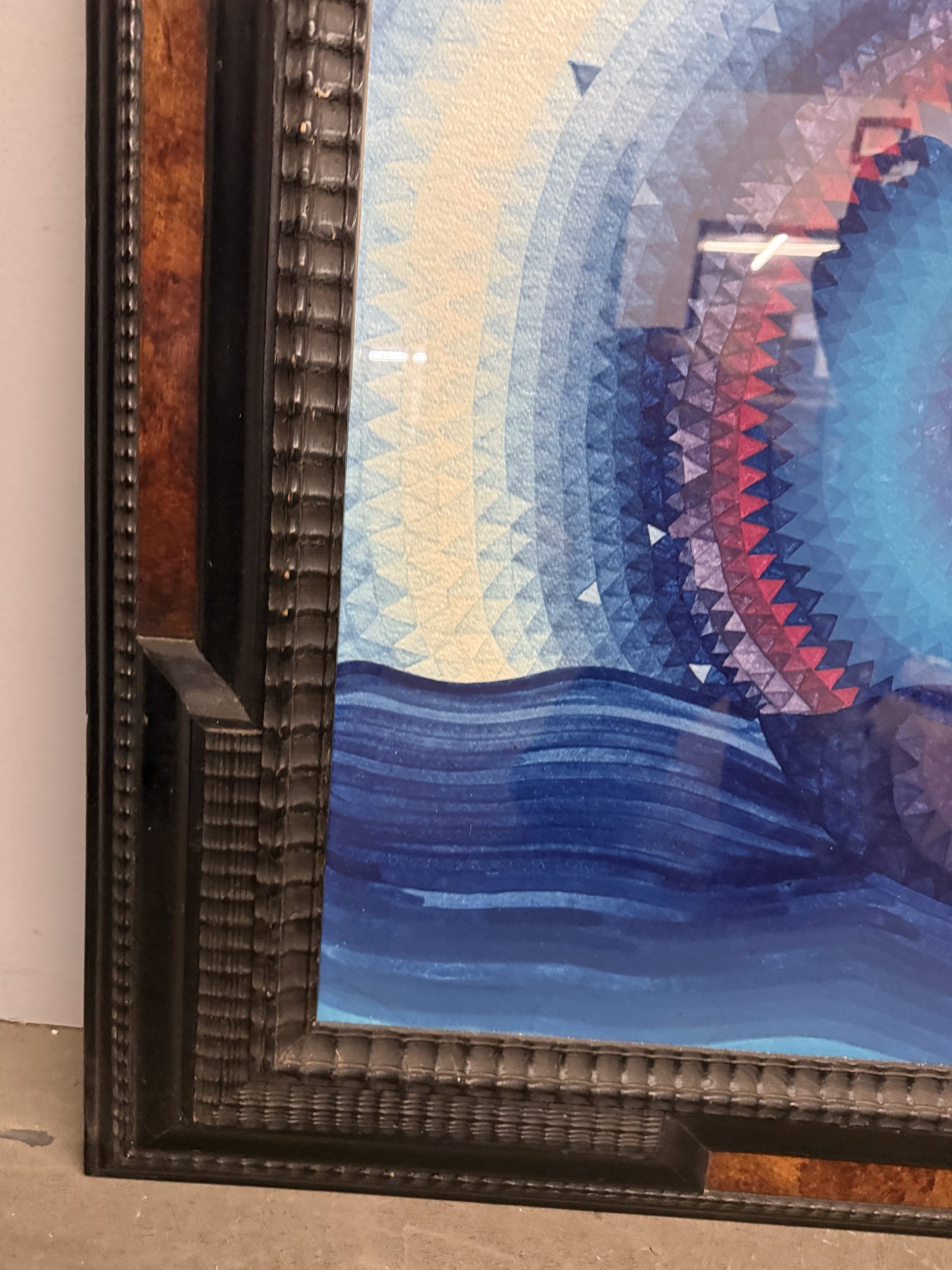 Dipinto ad acquerello arte moderna XXsec, 99x70cm - immagine 7