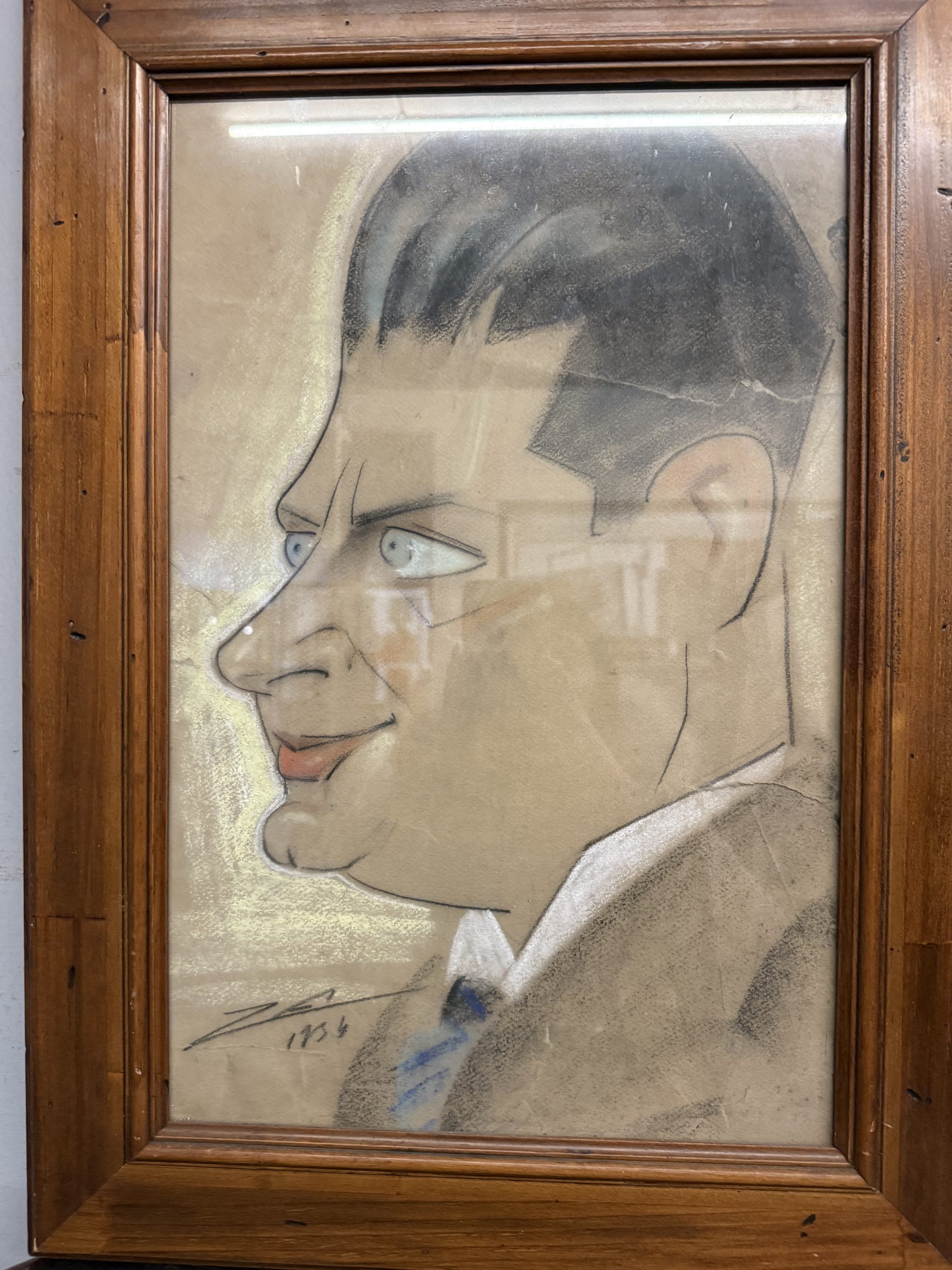 Caricatura di Giuseppe Zanino, Personaggio, 1934, 56x41cm