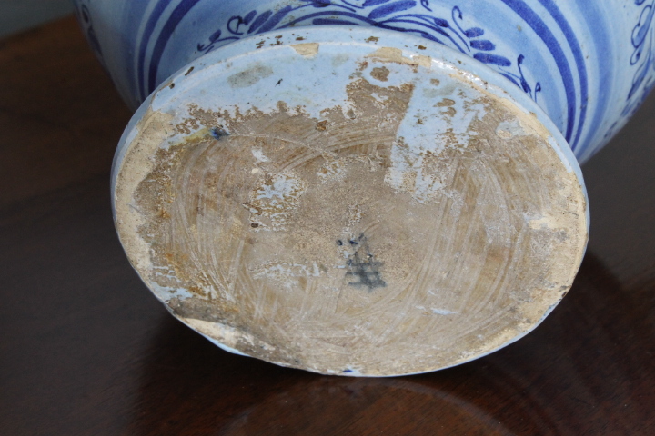 Antico Versatoio da farmacia in maiolica XVIII sec . Mis H 28 L 20 - immagine 12