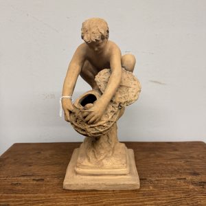 Alternative view of Antica scultura in terracotta, Achille D'Orsi, Napoli, XIX, 34x16cm