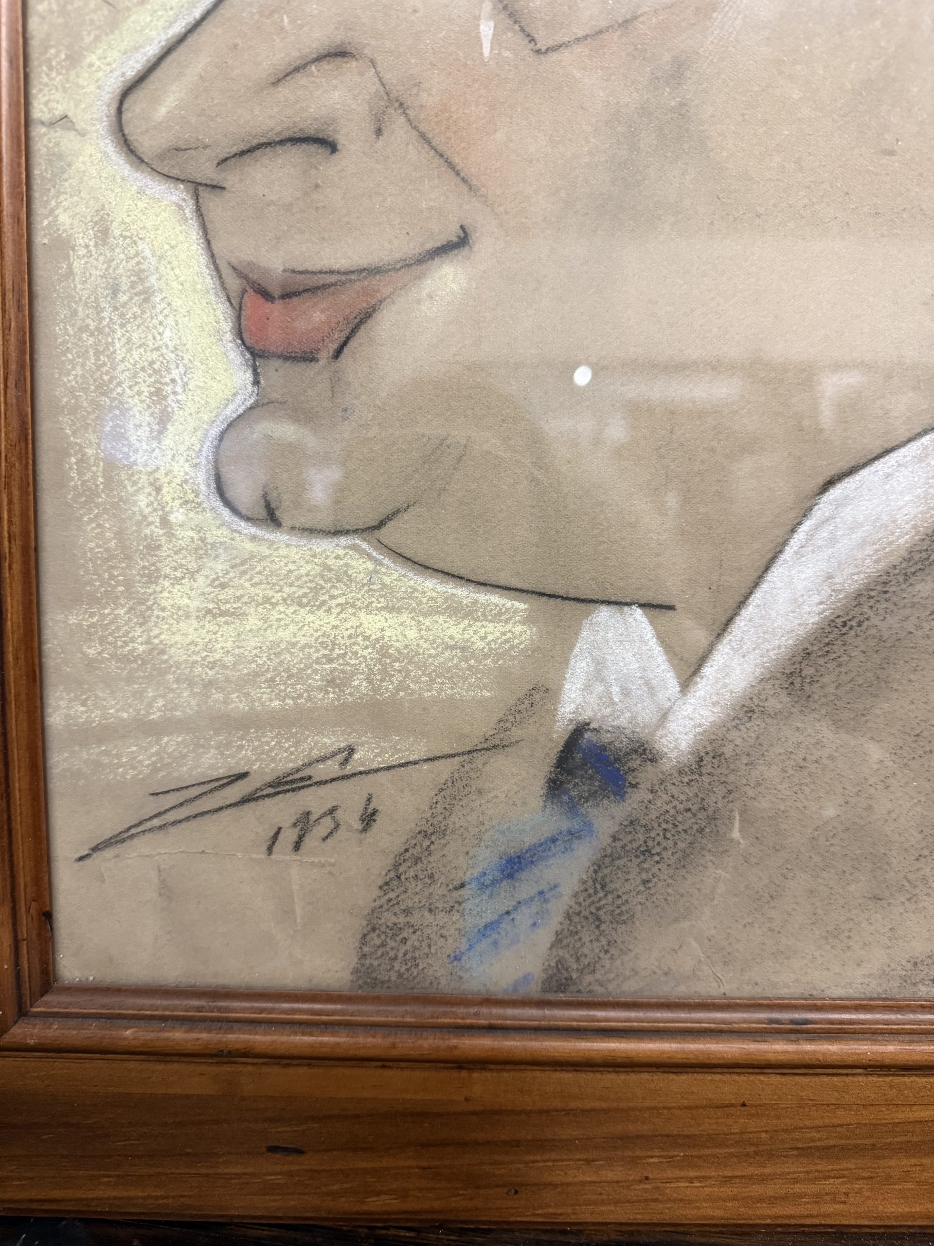 Caricatura di Giuseppe Zanino, Personaggio, 1934, 56x41cm - immagine 2